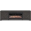 image:imageSignature Design by Ashley Cayboni 71 TV Stand Whitewash FireplaceBlack