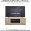 image:imageSignature Design by Ashley Cayboni 71 TV Stand Whitewash FireplaceLight Brown