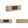 image:imageSignature Design by Ashley Cayboni 71 TV Stand Whitewash FireplaceLight Brown