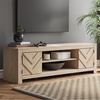 image:imageSignature Design by Ashley Cayboni 71 TV Stand Whitewash FireplaceLight Brown