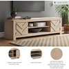 image:imageSignature Design by Ashley Cayboni 71 TV Stand Whitewash FireplaceLight Brown