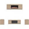 image:imageSignature Design by Ashley Cayboni 71 TV Stand Whitewash FireplaceLight Brown