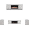 image:imageSignature Design by Ashley Cayboni 71 TV Stand Whitewash FireplaceWhitewash