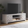 image:imageSignature Design by Ashley Cayboni 71 TV Stand Whitewash FireplaceWhitewash