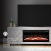 image:imageSignature Design by Ashley Cayboni 71 TV Stand Whitewash FireplaceWhitewash