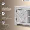image:imageSignature Design by Ashley Cayboni 71 TV Stand Whitewash FireplaceWhitewash