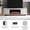 image:imageSignature Design by Ashley Cayboni 71 TV Stand Whitewash FireplaceWhitewash
