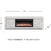 image:imageSignature Design by Ashley Cayboni 71 TV Stand Whitewash FireplaceWhitewash