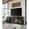 image:imageSignature Design by Ashley Darborn 88 TV Stand with Electric FireplaceBlack