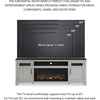 image:imageSignature Design by Ashley Darborn 88 TV Stand with Electric FireplaceLight Gray  Dark Brown