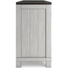 image:imageSignature Design by Ashley Darborn 88 TV Stand with Electric FireplaceLight Gray  Dark Brown