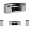 image:imageSignature Design by Ashley Darborn 88 TV Stand with Electric FireplaceWhite