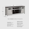 image:imageSignature Design by Ashley Darborn 88 TV Stand with Electric FireplaceWhite