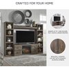 image:imageSignature Design by Ashley Derekson 4Piece Fireplace Wall Unit GrayMulti Gray