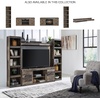 image:imageSignature Design by Ashley Derekson 4Piece Fireplace Wall Unit GrayMulti Gray