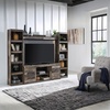 image:imageSignature Design by Ashley Derekson 4Piece Fireplace Wall Unit GrayMulti Gray