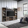 image:imageSignature Design by Ashley Derekson 4Piece Fireplace Wall Unit GrayMulti Gray