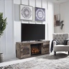 image:imageSignature Design by Ashley Derekson 4Piece Fireplace Wall Unit GrayMulti Gray