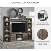 image:imageSignature Design by Ashley Derekson 4Piece Fireplace Wall Unit GrayMulti Gray