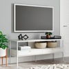 image:imageSignature Design by Ashley Deznee Modern Large TV Stand for TVs up to 69 with 1 Shelf and 2 Drawers White
