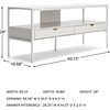 image:imageSignature Design by Ashley Deznee Modern Large TV Stand for TVs up to 69 with 1 Shelf and 2 Drawers White