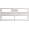 image:imageSignature Design by Ashley Deznee Modern Large TV Stand for TVs up to 69 with 1 Shelf and 2 Drawers White