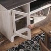 image:imageSignature Design by Ashley Dorrinson Fireplace TV Stand 60 Inch FarmhouseWhitewash