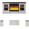 image:imageSignature Design by Ashley Dorrinson Fireplace TV Stand 60 Inch FarmhouseWhitewash