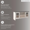 image:imageSignature Design by Ashley Dorrinson Fireplace TV Stand 60 Inch FarmhouseWhitewash