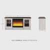 image:imageSignature Design by Ashley Dorrinson Fireplace TV Stand 60 Inch FarmhouseWhitewash