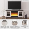 image:imageSignature Design by Ashley Dorrinson Fireplace TV Stand 60 Inch FarmhouseWhitewash