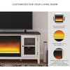 image:imageSignature Design by Ashley Dorrinson Fireplace TV Stand 60 Inch FarmhouseWhitewash