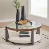 image:imageSignature Design by Ashley Frazwa 1Piece Round Glass Coffee Table