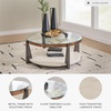 image:imageSignature Design by Ashley Frazwa 1Piece Round Glass Coffee Table