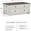 image:imageSignature Design by Ashley Havalance LiftTop Coffee Table with StorageGray  White