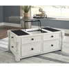 image:imageSignature Design by Ashley Havalance LiftTop Coffee Table with StorageGray  White