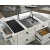image:imageSignature Design by Ashley Havalance LiftTop Coffee Table with StorageGray  White