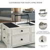 image:imageSignature Design by Ashley Havalance LiftTop Coffee Table with StorageGray  White