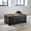 image:imageSignature Design by Ashley Havalance LiftTop Coffee Table with StorageLight Brown  Dark Brown