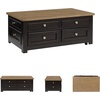 image:imageSignature Design by Ashley Havalance LiftTop Coffee Table with StorageLight Brown  Dark Brown