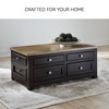 image:imageSignature Design by Ashley Havalance LiftTop Coffee Table with StorageLight Brown  Dark Brown