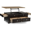 image:imageSignature Design by Ashley Havalance LiftTop Coffee Table with StorageLight Brown  Dark Brown