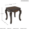 image:imageSignature Design by Ashley Maylee Classic Coffee Table with Cabriole Legs Dark Brown