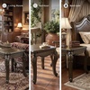 image:imageSignature Design by Ashley Maylee Classic Coffee Table with Cabriole Legs Dark Brown