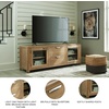 image:imageSignature Design by Ashley Rencott Contemporary 2Drawer 80 TV Stand for TVs up to 91 with Adjustable Shelves Cabinets Cord Openings Light Brown