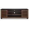 image:imageSignature Design by Ashley Robbinsdale Casual 72 TV Stand for TVs up to 82 with Cabinet Doors and Adjustable Shelves WhiteLight Brown  Black