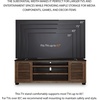 image:imageSignature Design by Ashley Robbinsdale Casual 72 TV Stand for TVs up to 82 with Cabinet Doors and Adjustable Shelves WhiteLight Brown  Black
