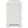 image:imageSignature Design by Ashley Robbinsdale Casual 72 TV Stand for TVs up to 82 with Cabinet Doors and Adjustable Shelves WhiteWhite