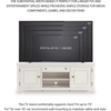 image:imageSignature Design by Ashley Robbinsdale Casual 72 TV Stand for TVs up to 82 with Cabinet Doors and Adjustable Shelves WhiteWhite
