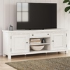 image:imageSignature Design by Ashley Robbinsdale Casual 72 TV Stand for TVs up to 82 with Cabinet Doors and Adjustable Shelves WhiteWhite